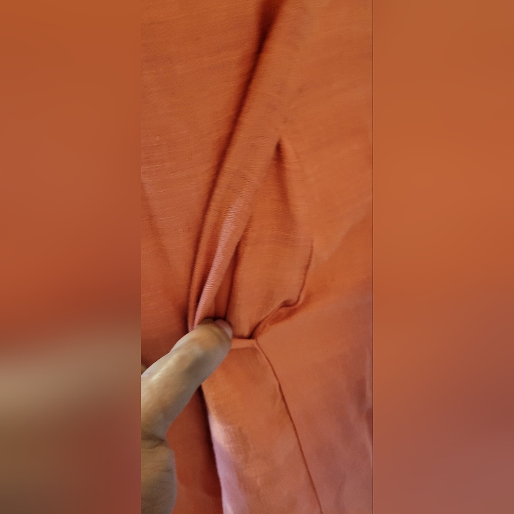 TAYLOR PAPAYA ORANGE Long DRESS SIZE 2 Ruffled Sundress Spaghetti Strap - Picture 14 of 16